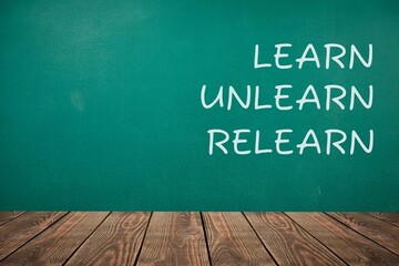 Classic chalkboard and text, knowledge concept