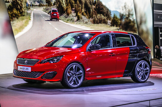 FRANKFURT - SEPT 2015: Peugeot 308 GTi 270 presented at IAA Inte