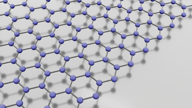 Li-ion battery anode from nanosheets. 2D nanosheets material technology. 3d illustration