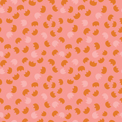 style retro cute flower vector seamless pattern