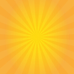 Yellow rays background abstract pattern vector