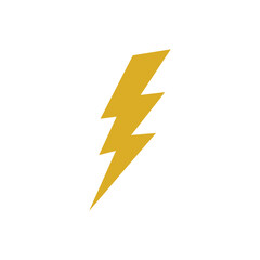 lightning bolt icon design vector template