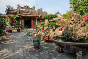 An ancient temple in the heritage town of Hoi An in Vietnam.