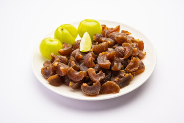 digestive dried amla candy with fresh Indian gooseberry