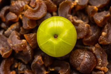 digestive dried amla candy with fresh Indian gooseberry
