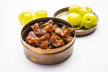 digestive dried amla candy with fresh Indian gooseberry