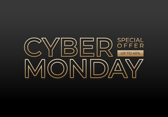 Cyber monday background celebrated on November 28.