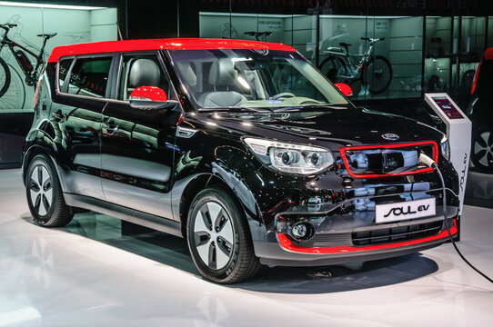 FRANKFURT - SEPT 2015: Kia Soul EV Presented At IAA Internationa