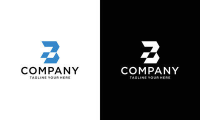 Creative and Minimalist Letter BP PB Logo Design , PB BP Monogram on a black and white background.