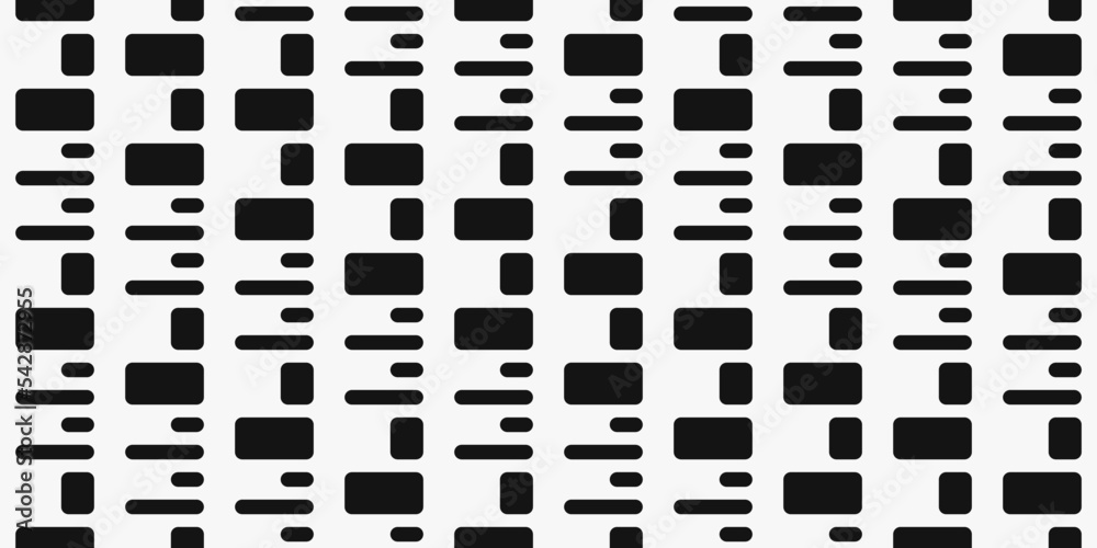 Poster the pattern is laid out diagonally. vector of black geometric shapes for print and decoration.