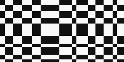 Vector canvas with black and white checkered pattern.