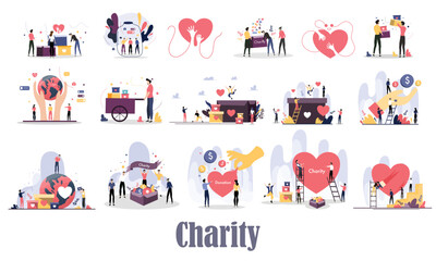 day of charity illustration vector design for charity day event vector - Powered by Adobe