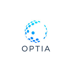 dot and technology logo design templates