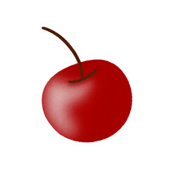 Christmas red cherry watercolor