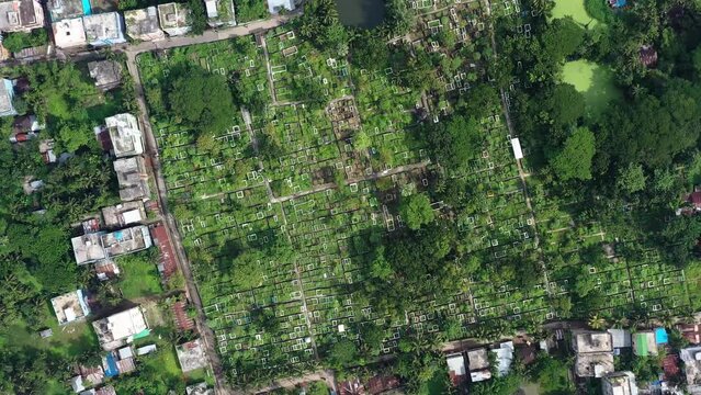 Muslims graveyard in Barisal, Bangladesh.