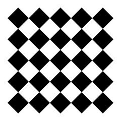 Black filled diagonal square shapes, graphic element. Isolated png illustration, transparent background. Asset for brush, stamp, montage, collage, grain source or neo geometric pattern.