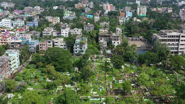 Muslims graveyard in Barisal, Bangladesh.