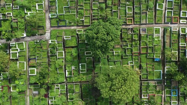 Muslims graveyard in Barisal, Bangladesh.