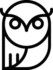Owl bird outline symbol