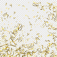 tinsel holiday Gold Foil serpentine ribbon star