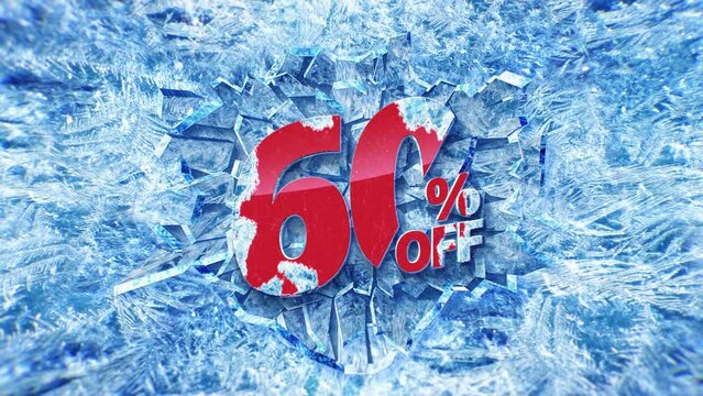 60 percent winter sale discount banner