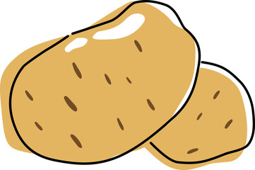 KT hand drawn sketch Potato