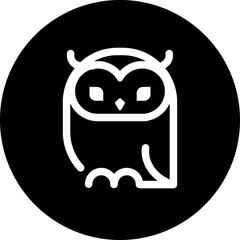 Owl bird circle sign