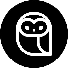 Owl bird circle sign