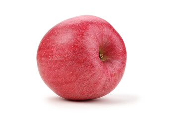 Ripe red apple Isolated on white background