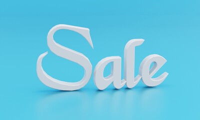 Great discount Sale 3D text banner or poster design isolate on background. Big Discount Sale Concept