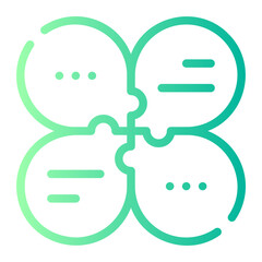 puzzle gradient icon