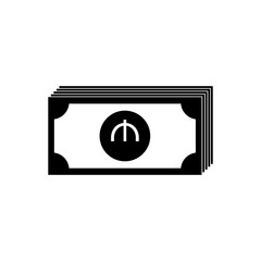 Azerbaijan Currency Icon Symbol, Azerbaijani Manat, AZN Sign. Vector Illustration