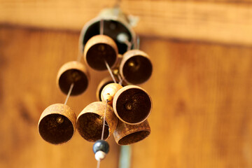 Bamboo Wind Chime. Decorating element that produces a pleasant sound