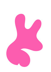 Abstract Blob Pink Shapes