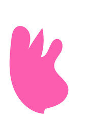 Abstract Blob Pink Shapes