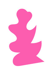 Abstract Blob Pink Shapes