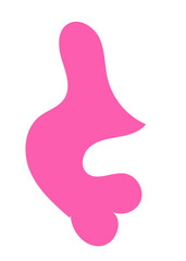 Abstract Blob Pink Shapes