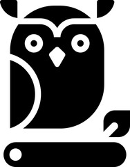 Owl bird  glyph
