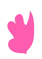 Abstract Blob Pink Shapes