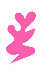 Obraz premium Abstract Blob Pink Shapes