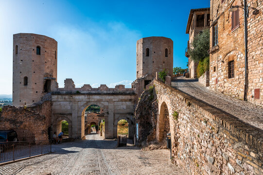 Spello. Ancient atmosphere in the medieval village