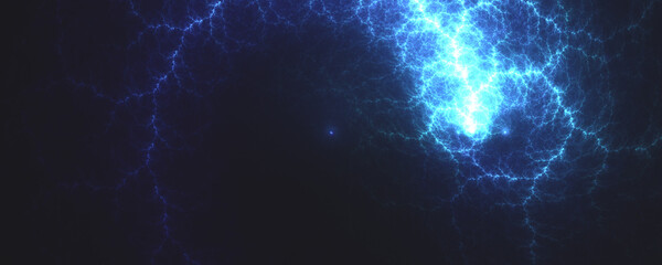light blue comet abstract background