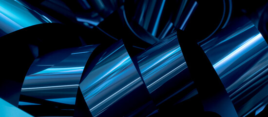 blue spiral ribbon, videotape tape. background or texture