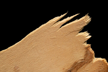 pieces of wood plywood on a black background