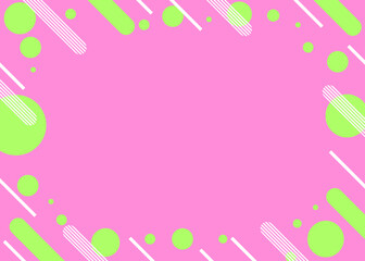 ポップなメンフィス背景イラスト