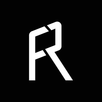 recommend clip art: FR letter mark monogram logo design