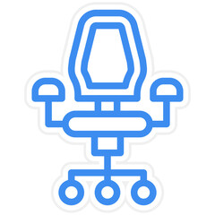 Office Chair Icon Style