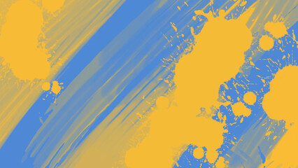 Abstract Blue Yellow paint Background. Vector illustration design