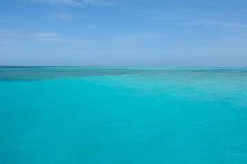 Obraz premium Beautiful indian ocean at Rashdoo, Maldives.