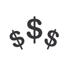 Dollar symbol icon. vector illustration